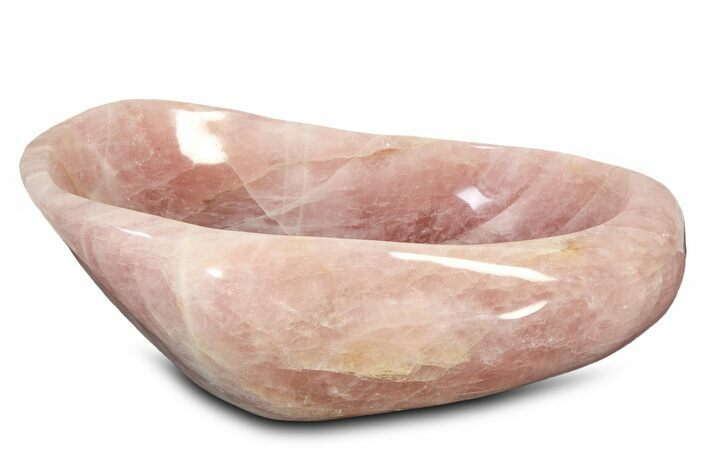 Giant Polished Rose Quartz Bowl #304676